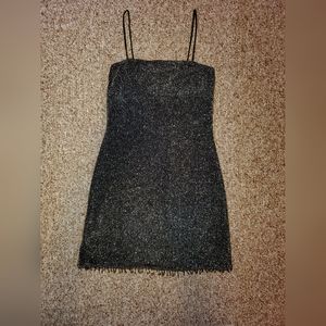 Candy Rocket Black Sparkily Party Dress